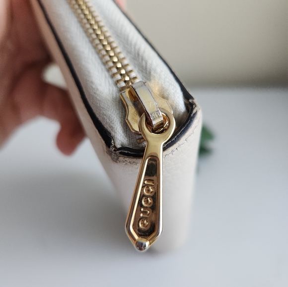 💰💲💰 sold Gucci Zumi GG Horsebit Grain Leather Long Zip Around Wallet - Picture 4 of 7